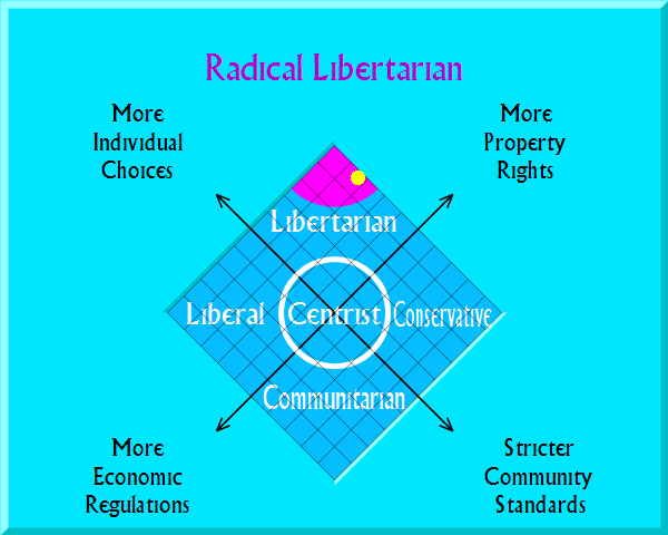 Libertarian on political map